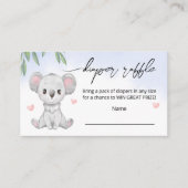 Behuizing Kaart "luier loterij" voor baby shower. (Voorkant)