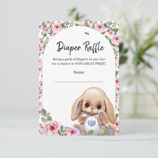 Behuizing Kaart Luier Raffle (Staand voorkant)