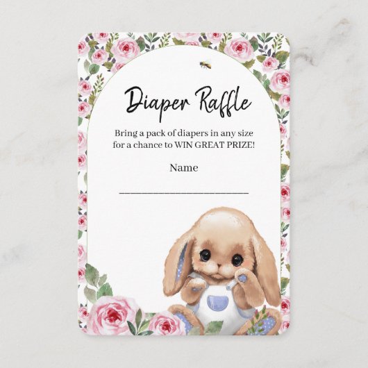 Behuizing Kaart Luier Raffle (Voorkant)