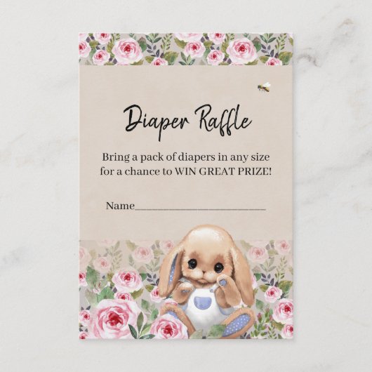 Behuizing Kaart Luier Raffle (Voorkant)