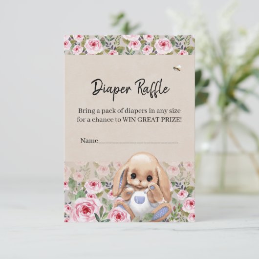 Behuizing Kaart Luier Raffle (Staand voorkant)