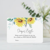 Behuizing Kaart Luier Raffle, Baby shower (Staand voorkant)