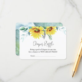 Behuizing Kaart Luier Raffle, Baby shower