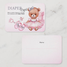 Behuizing Kaart Luier Raffle voor baby shower.