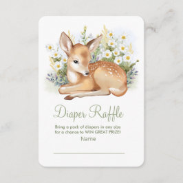 Behuizing Kaart Luier Raffle voor baby shower.