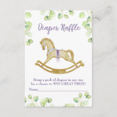 Behuizing Kaart Luier Raffle voor baby shower (Voorkant)