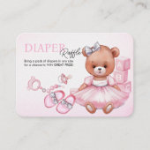 Behuizing Kaart Luier Raffle voor baby shower. (Voorkant)