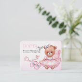 Behuizing Kaart Luier Raffle voor baby shower. (Staand voorkant)
