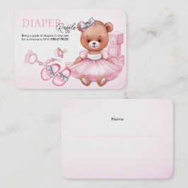 Behuizing Kaart Luier Raffle voor baby shower.