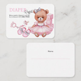 Behuizing Kaart Luier Raffle voor baby shower.