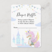 Behuizing Kaart Luier Raffle voor een baby shower. (Voorkant)