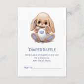 Behuizing Kaart met een schattig pluche konijntje (Voorkant)