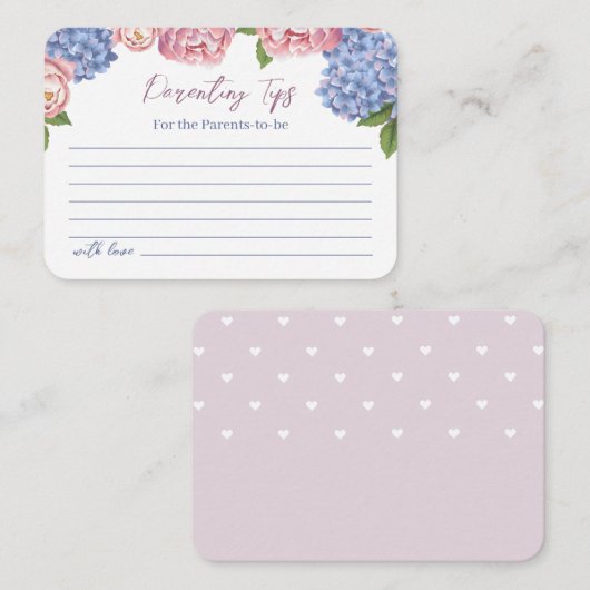 Behuizing Kaart met tips voor ouders. (Voorkant / Achterkant)