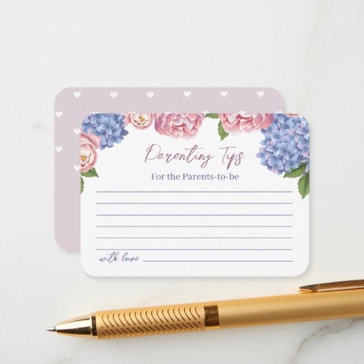 Behuizing Kaart met tips voor ouders. (Voorkant / Achterkant in situ)