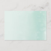 BEHUIZING KAART:: ombre waterverf pastel mint Informatiekaartje (Voorkant)