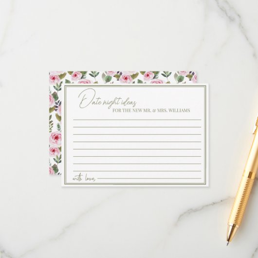 Behuizing Kaart Vrijgezellenfeest datum nacht idee (Voorkant / Achterkant in situ)