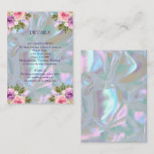 Behuizing Kaarten Faux Moeder van Pearl (Voorkant / Achterkant)