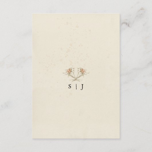  behuizing voor de Waterverf van wilde bloemen Informatiekaartje (Achterkant)