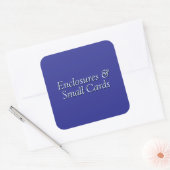 Behuizingen en kleine Kaarten Vierkante Sticker (Envelop)