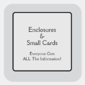 Behuizingen Vierkante Sticker (Voorkant)