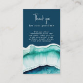 Behuizingskaart van Blue Agaat Informatiekaartje (Voorkant)