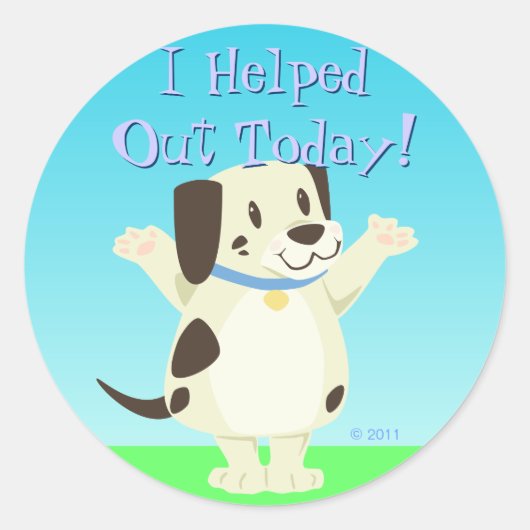 Behulpzame Dog Reward Stickers (Voorkant)