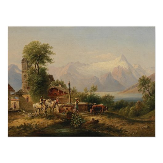 Bei Zell am See – Emil Barbarini Perfect Poster (Voorkant)