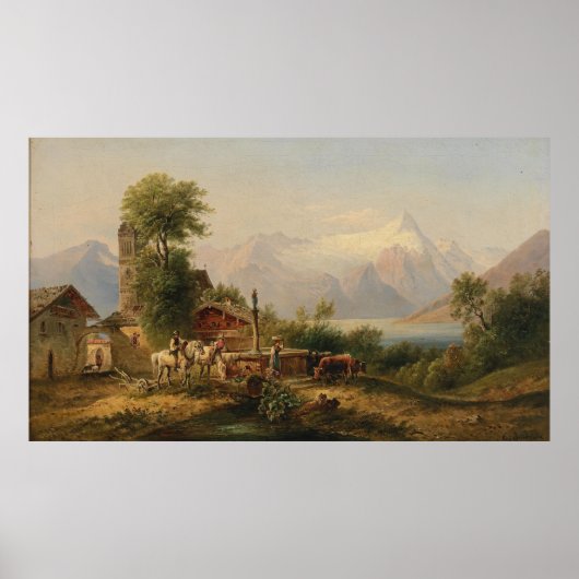 Bei Zell am See – Emil Barbarini Poster (Voorkant)