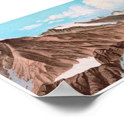 BEICHGRAT Swiss Alps Panorama 360° Poster (Hoek)