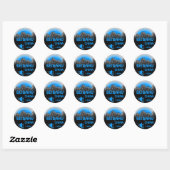 Beidahu China blauw ski logo kunst stickers (Vel)