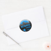 Beidahu China blauw ski logo kunst stickers (Envelop)