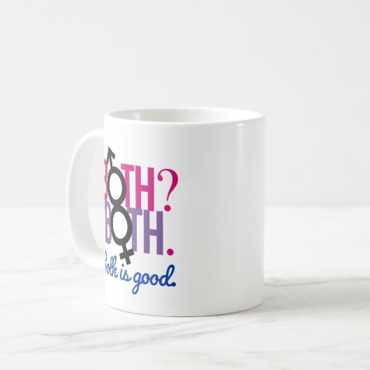 Beide. Beide? Beide is goed Koffiemok (Voorkant links)