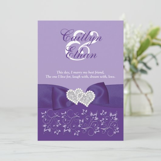 BEIDE BEIDE Paarse BEELDSCHERM Kaart (Staand voorkant)