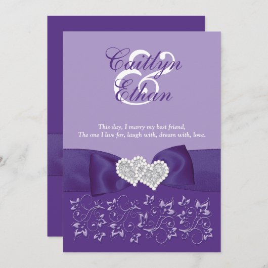 BEIDE BEIDE Paarse BEELDSCHERM Kaart (Voorkant / Achterkant)