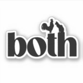 Beide biseksueel sticker (Voorkant)