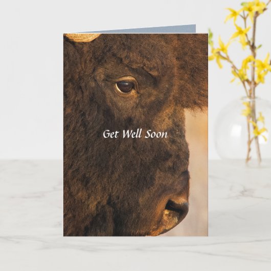 Beide einden van de buffelHumorische kaart (Gele Bloem)