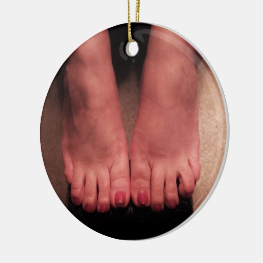 BEIDE FEET KERAMISCH ORNAMENT (Links)