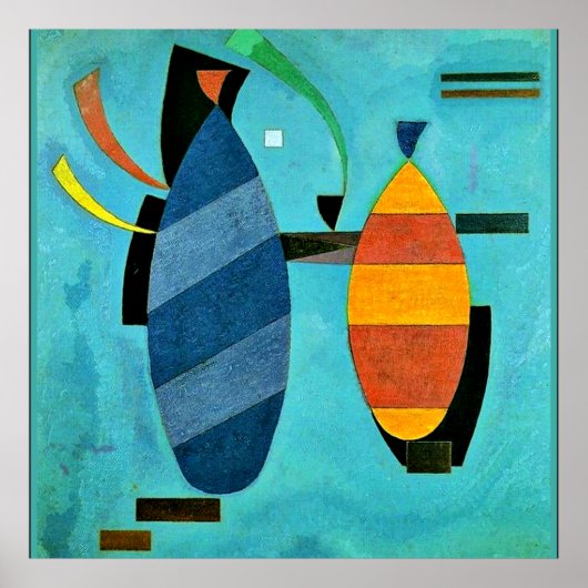 Beide gestreept door Kandinsky Poster (Voorkant)