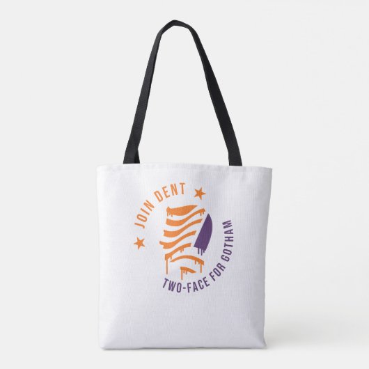 Beide gezichten canvas tas (Achterkant)