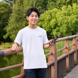 Beide kanten aangepaste Logo print Mannen as T-shirt