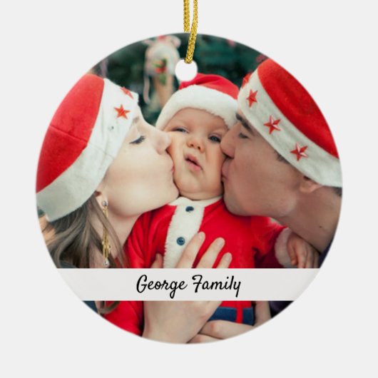 Beide kanten Foto's Keepomwille Gifts Keramisch Ornament (Voorkant)