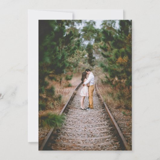 Beide kanten volledige foto save the date (Achterkant)