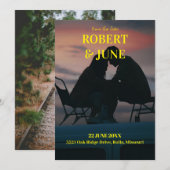 Beide kanten volledige foto save the date (Voorkant / Achterkant)