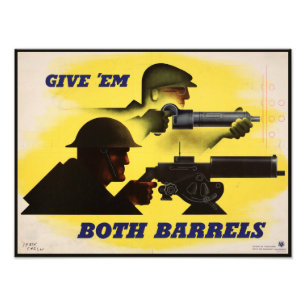 Beide lopen, Militair & Industrie, Oorlogsinspanni Foto Afdruk