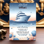 Beide Ocean Waves Reizen Anker Yacht 40e Verjaarda Kaart<br><div class="desc">Begin aan een nautisch avontuur met onze "Seaside Serenity" 40th Birthday Invitation! Ga met ons mee om uw mijlpaal verjaardag te vieren, omringd door de kalmerende oceaangolven en de allure van een jacht. Dit elegante ontwerp belooft een verjaardagsviering die zowel de sensatie van avontuur als de rust van het zee...</div>
