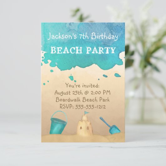 Beide partij, Aangepaste verjaardag of Uitnodiging (Staand voorkant)