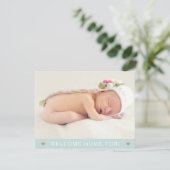 Beide partijen nu | Nieuwe Baby Aankondiging Kaart (Staand voorkant)