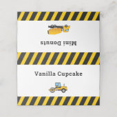 Beide partijen plaatsen een kaartenkaartje voor de plaatskaartje (Buitenkant ongevouwen)