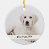 Beide schijffoto's plakken in de keepaardjes keramisch ornament (Achterkant)