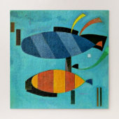 Beide Striped, kleurrijke kunstwerken van W. Kandi Legpuzzel (Horizontaal)